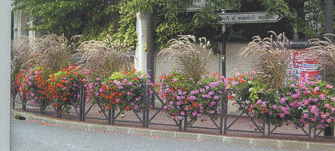 Jardinière sur barrière